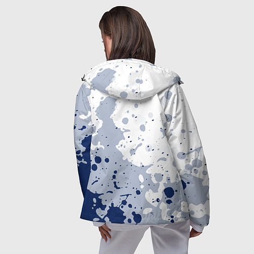 Женская ветровка Tottenham hotspur Брызги красок / 3D-Черный – фото 4