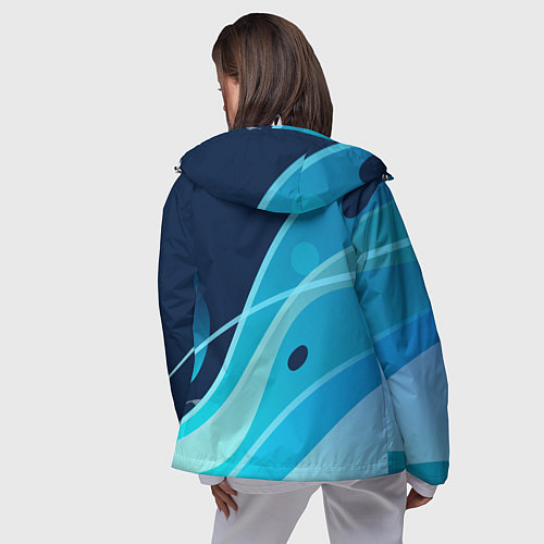 Женская ветровка Tottenham hotspur Абстракция / 3D-Белый – фото 4