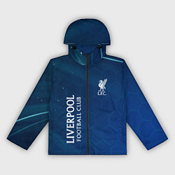 Ветровка с капюшоном женская Liverpool Соты Абстракция, цвет: 3D-черный