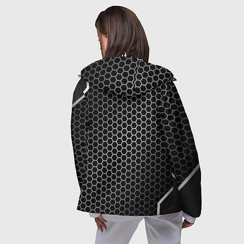 Женская ветровка Lexus соты карбон / 3D-Белый – фото 4