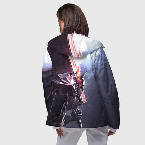 Женская ветровка Берсерк С Мечечём На Плече / 3D-Белый – фото 4