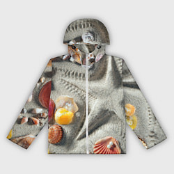 Женская ветровка Звезда из песка, ракушки и две жемчужины