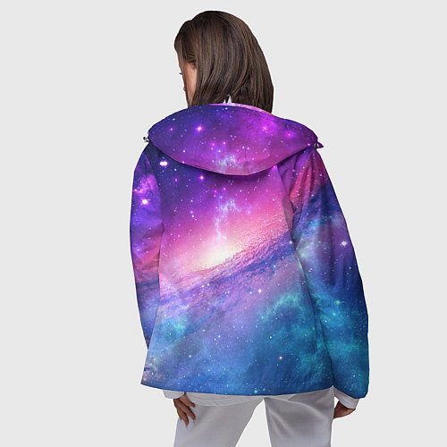Женская ветровка Космическая воронка / 3D-Белый – фото 4