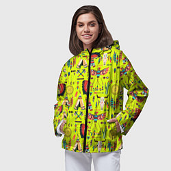 Ветровка с капюшоном женская National indian items, цвет: 3D-черный — фото 2