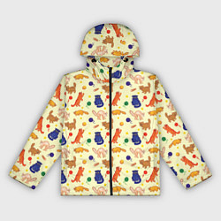 Женская ветровка Crazy cat doodle