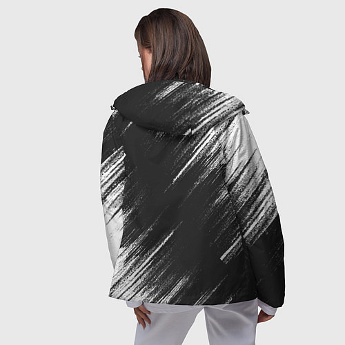 Женская ветровка Киберпанк - Потертости - Samurai / 3D-Черный – фото 4