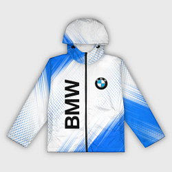 Женская ветровка Bmw синяя текстура