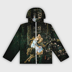 Ветровка с капюшоном женская Васнецов Иван царевич на Сером Волке, цвет: 3D-белый