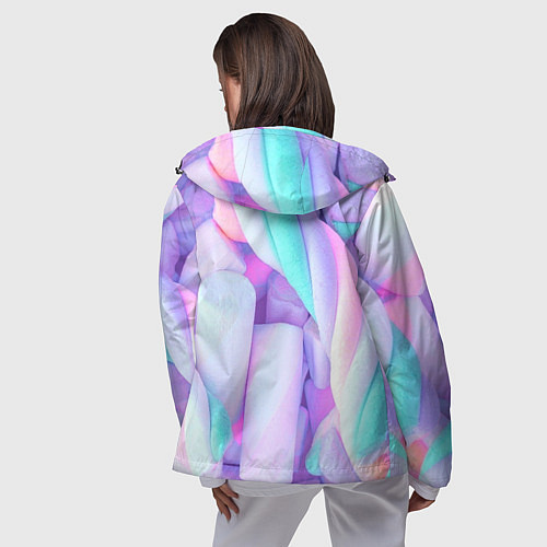 Женская ветровка Необычные конфеты / 3D-Черный – фото 4