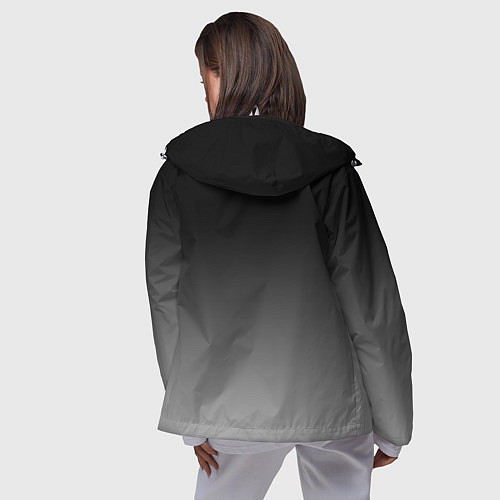 Женская ветровка Серый градиент / 3D-Белый – фото 4