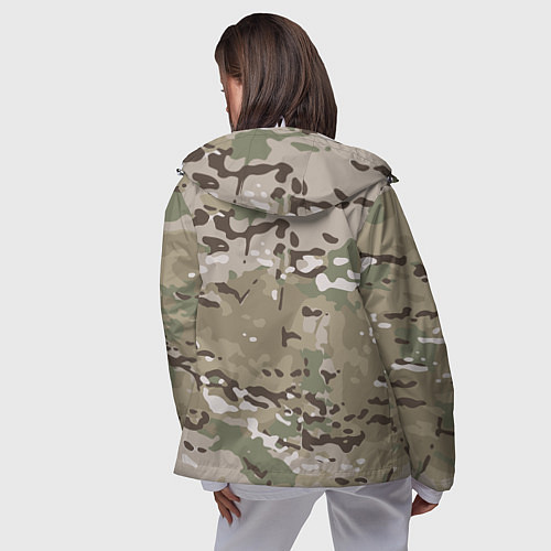 Женская ветровка Камуфляж Multicam / 3D-Белый – фото 4
