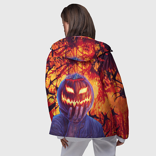 Женская ветровка В ночь на Хэллоуин / 3D-Черный – фото 4