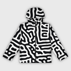 Женская ветровка Черно-белый фон