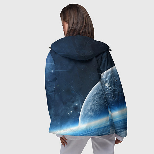 Женская ветровка Космическое пространство - NASA / 3D-Черный – фото 4
