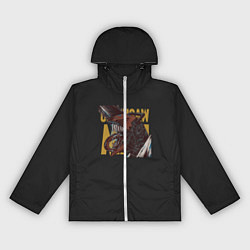 Ветровка с капюшоном женская Человек-Бензопила, цвет: 3D-белый