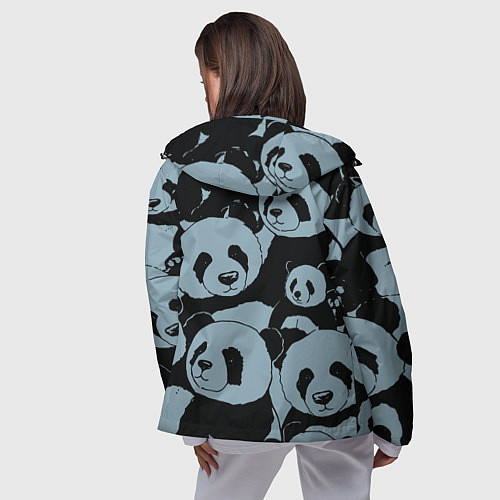 Женская ветровка Panda summer song / 3D-Черный – фото 4