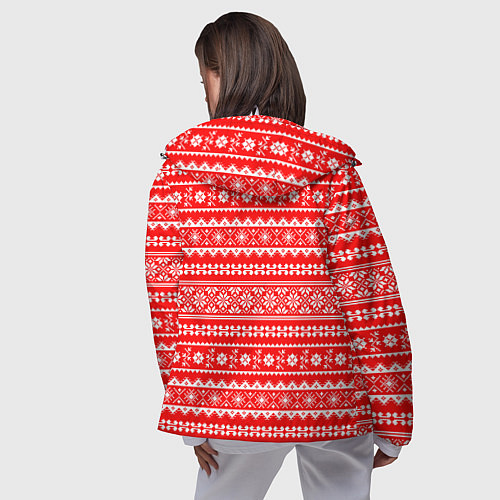 Женская ветровка Jacquard pattern / 3D-Белый – фото 4