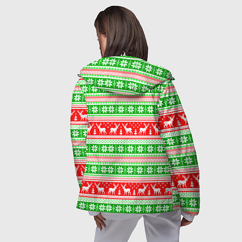Женская ветровка Deers patterns / 3D-Белый – фото 4