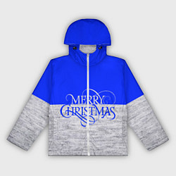 Женская ветровка Merry Christmas синий