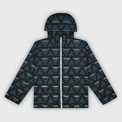 Женская ветровка Тёмно-зелёные треугольники