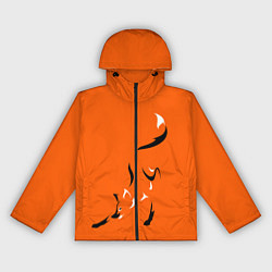 Ветровка с капюшоном женская Рыжая лисица, цвет: 3D-черный