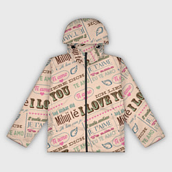 Женская ветровка Ретро дизайн про любовь