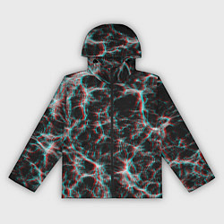 Ветровка с капюшоном женская Сеть нейронов, цвет: 3D-черный