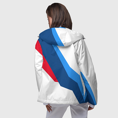 Женская ветровка Bmw - мотоспорт / 3D-Белый – фото 4