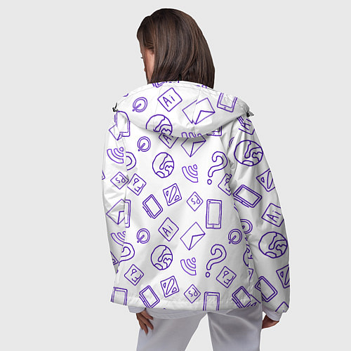 Женская ветровка World Wide Web / 3D-Черный – фото 4