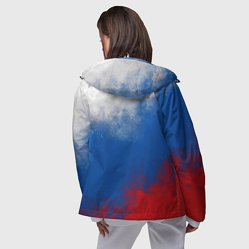 Женская ветровка Триколор градиент / 3D-Белый – фото 4