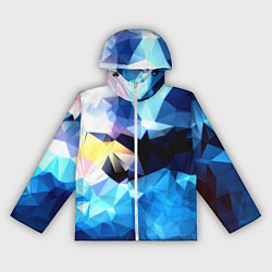 Женская ветровка Polygon blue abstract collection