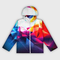 Ветровка с капюшоном женская Poly stiil collection, цвет: 3D-белый