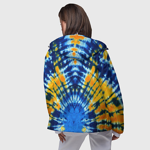 Женская ветровка Tie dye стиль хиппи / 3D-Белый – фото 4