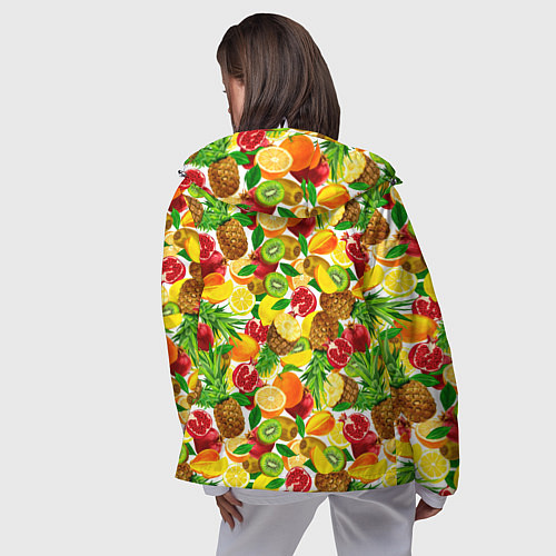 Женская ветровка Fruit abundance / 3D-Белый – фото 4