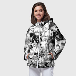 Ветровка с капюшоном женская Кацуки Бакуго - Моя геройская академия, цвет: 3D-белый — фото 2