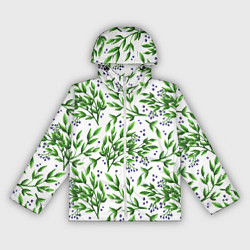 Женская ветровка Веточки и ягодки - паттерн