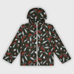 Женская ветровка Мухоморы - паттерн