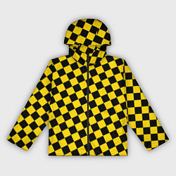 Женская ветровка Черно-желтая мелкая клетка