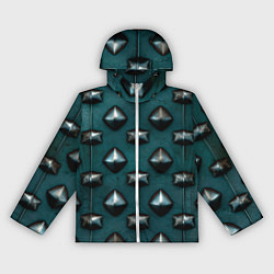 Женская ветровка Зелёная шипованная броня