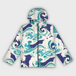 Женская ветровка Волны - паттерн - мода