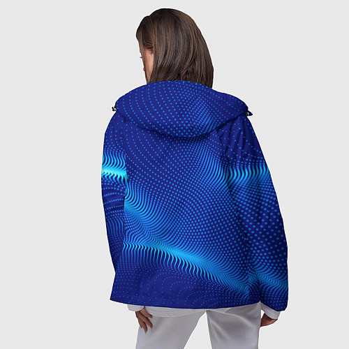 Женская ветровка Blue dots / 3D-Черный – фото 4