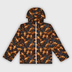 Женская ветровка Паттерн из золотых рыбок