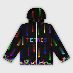 Женская ветровка Falling blocks tetris