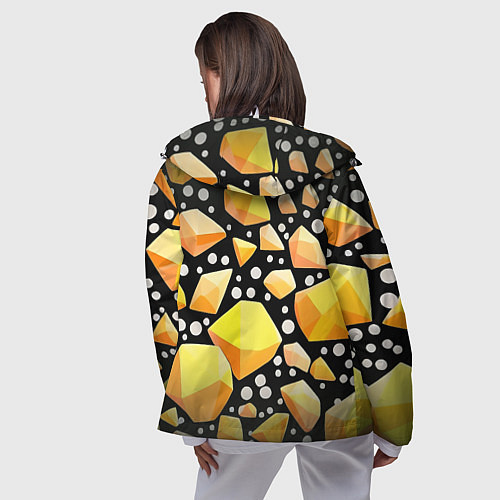 Женская ветровка Слитки золота / 3D-Белый – фото 4