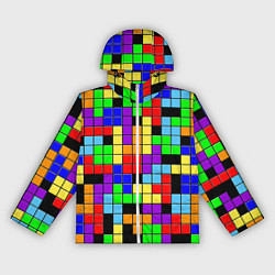 Женская ветровка Тетрис цветные блоки