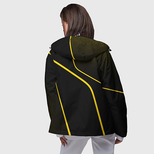 Женская ветровка Porsche - Gold line / 3D-Белый – фото 4