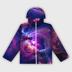 Женская ветровка Небула в космосе в фиолетовых тонах - нейронная се