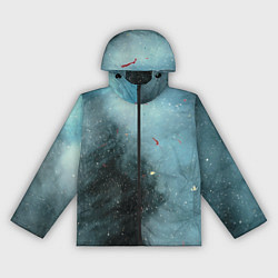 Женская ветровка Синий дым и остатки красок