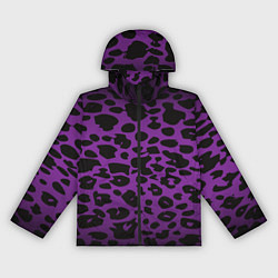 Женская ветровка Фиолетовый леопард