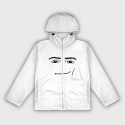 Ветровка с капюшоном женская Одежда Man Face Roblox, цвет: 3D-белый